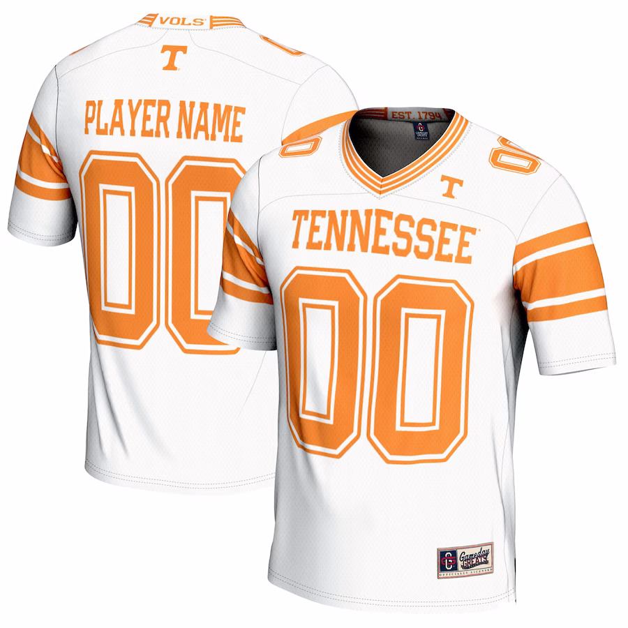 Tennessee Volunteers GameDay Greats NIL Pick-A-Player Football Jersey - White - Puhuasuan