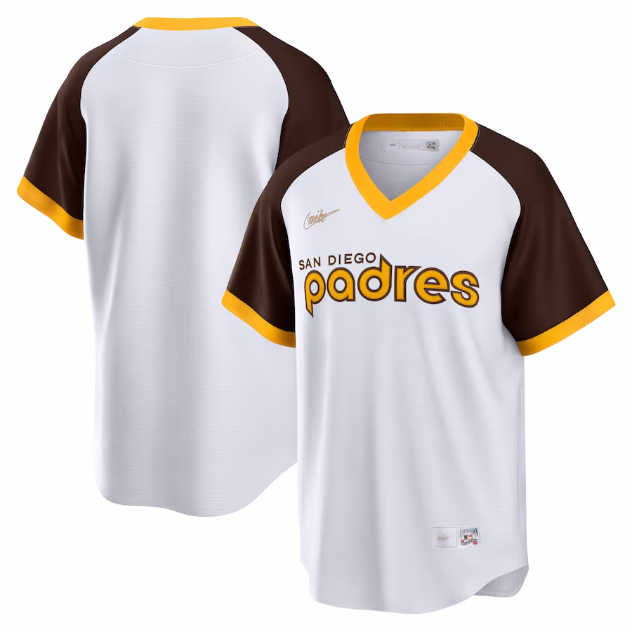 Men's San Diego Padres Nike White Home Cooperstown Collection Team Jersey - Puhuasuan