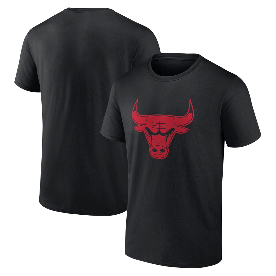 Men's Chicago Bulls Black Taylor Team Logo T-Shirt - Puhuasuan