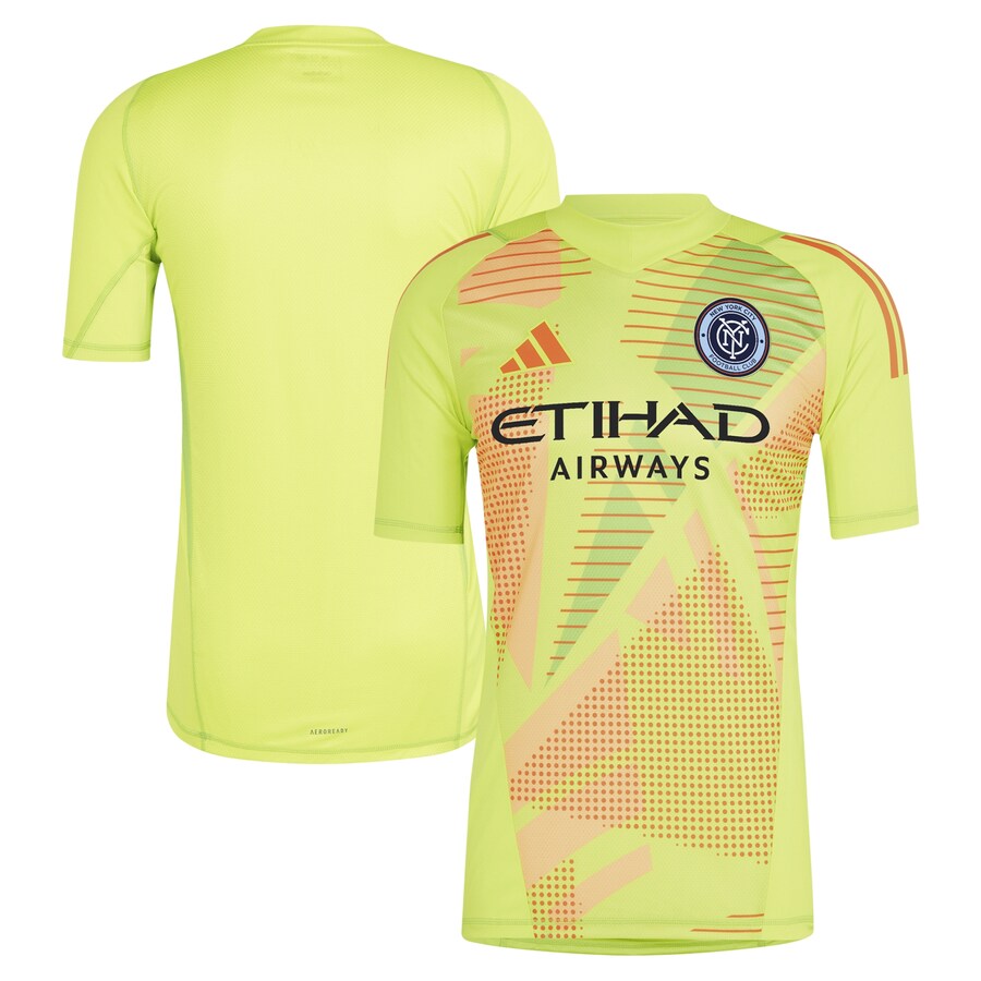 Men's New York City FC adidas Yellow 2024 Goalkeeper Jersey - Puhuasuan