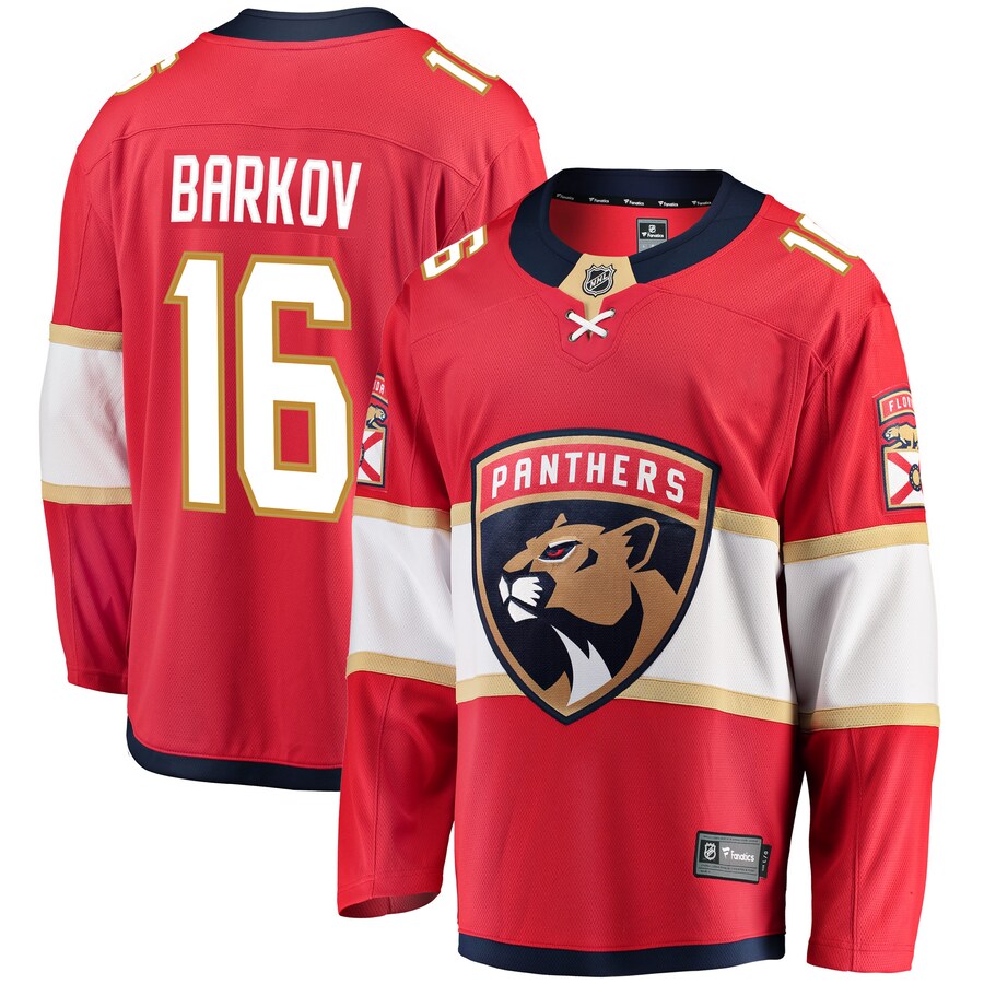 Men's Florida Panthers Aleksander Barkov Fanatics Branded Red Breakaway Jersey - Puhuasuan