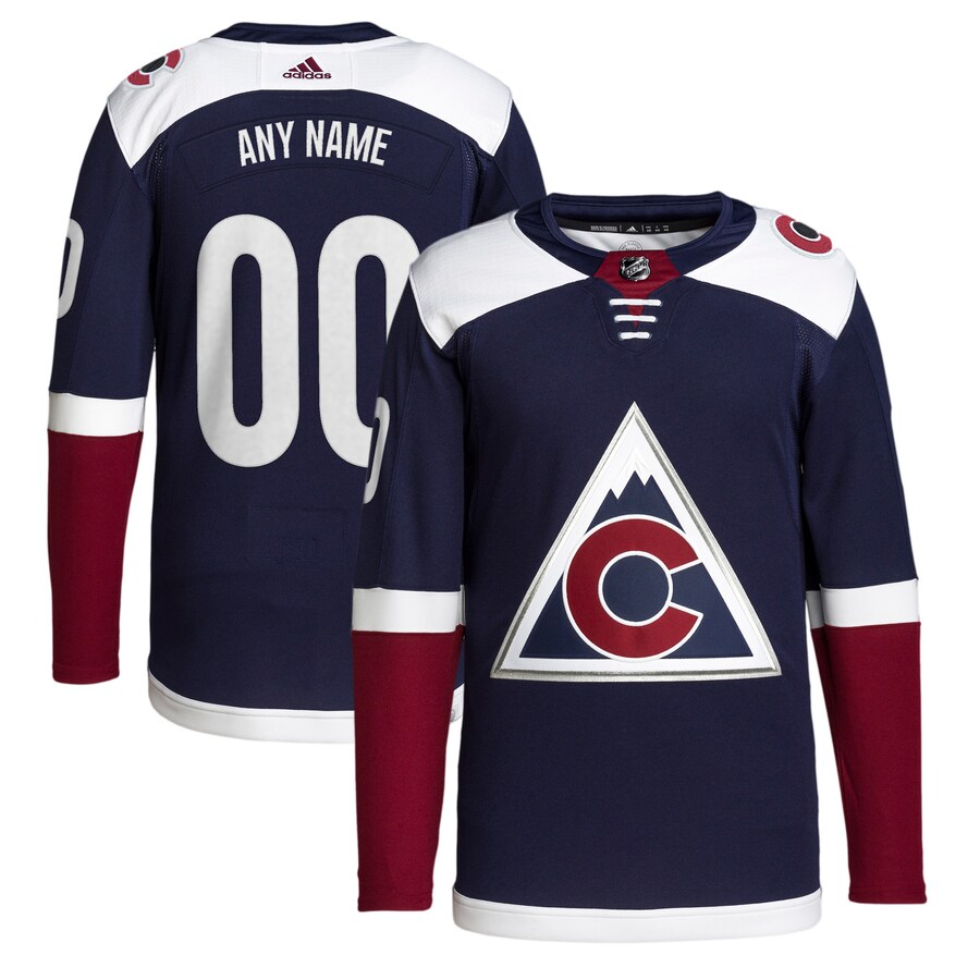 Men's Colorado Avalanche adidas Navy 2018/19 Alternate Primegreen Authentic Pro Custom Jersey - Puhuasuan