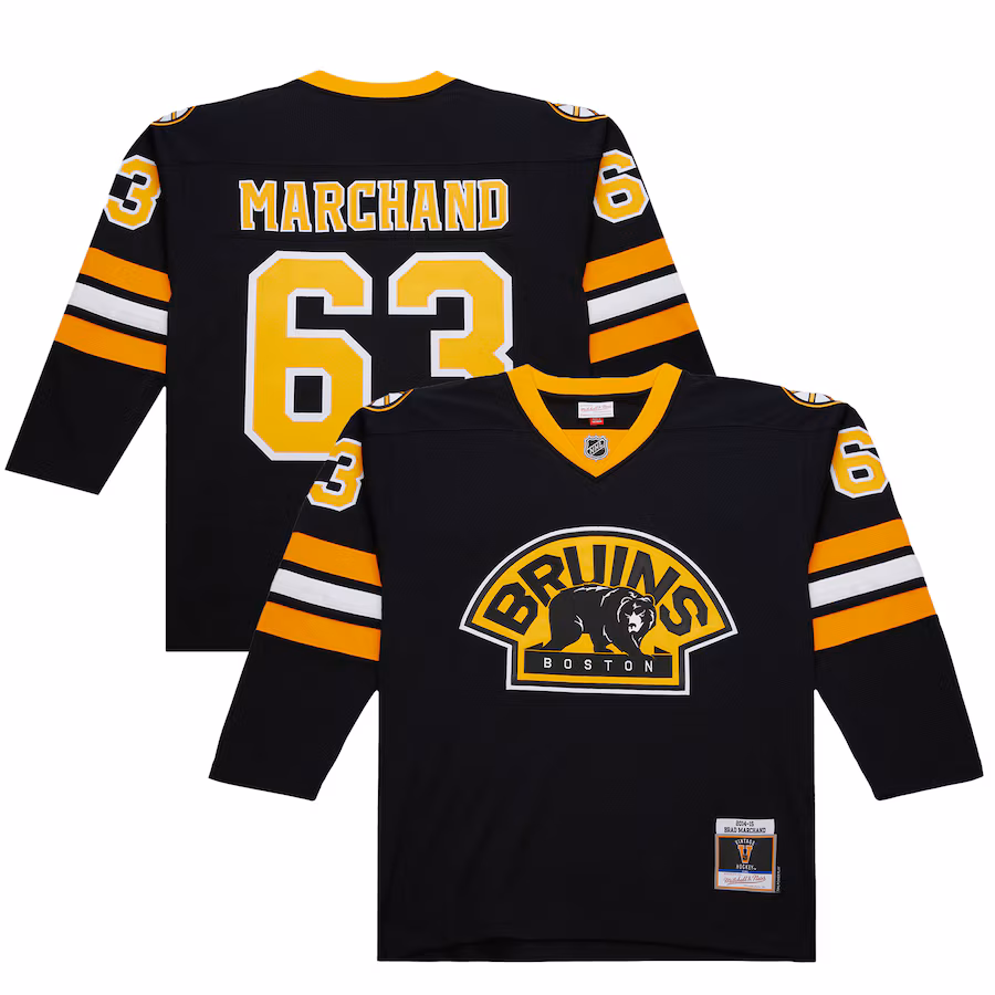 Men's Boston Bruins Brad Marchand Black 2014-15 Power Play Jersey - Puhuasuan