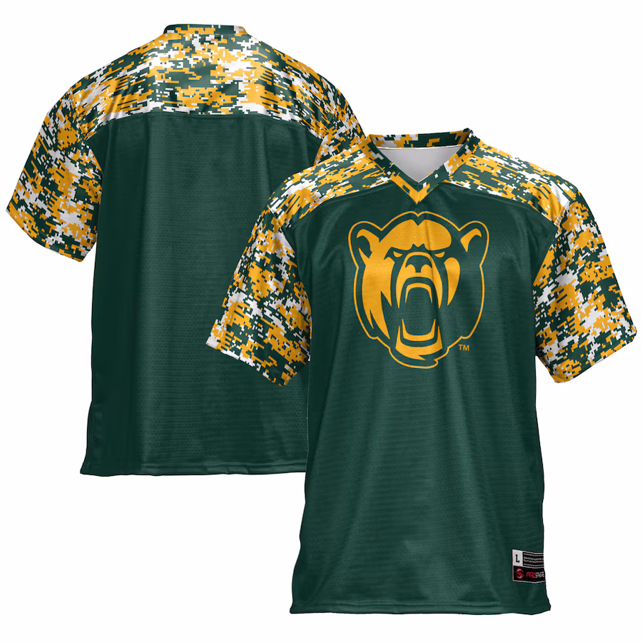 Men's GameDay Greats Green Baylor Bears Football Jersey - Puhuasuan
