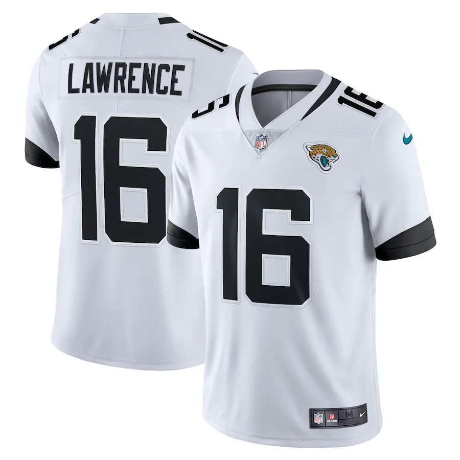 Men's Jacksonville Jaguars Trevor Lawrence Nike White Vapor Limited Jersey - Puhuasuan
