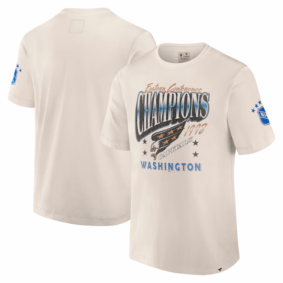 Men's Washington Capitals Fanatics White Decades Collection Timeless T-Shirt - Puhuasuan