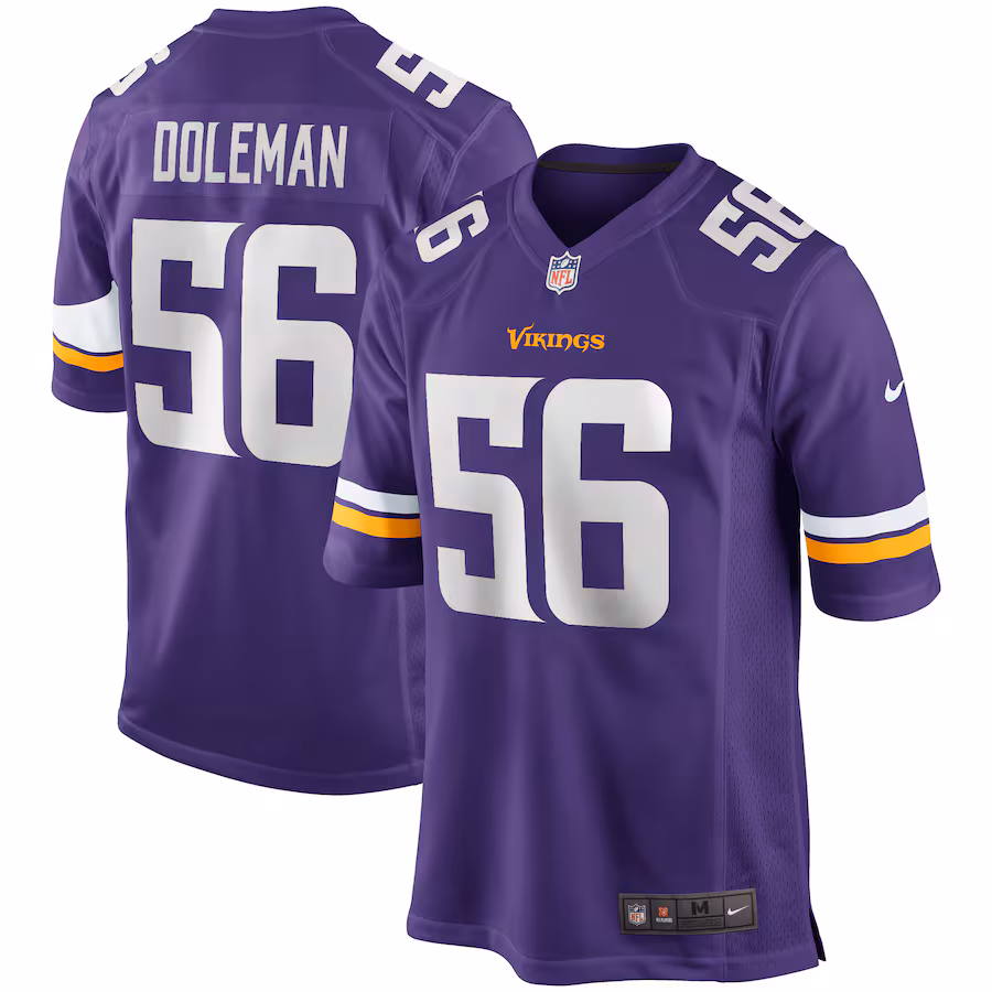 Men's Minnesota Vikings Chris Doleman Nike Purple Game Retired Player Jersey - Puhuasuan