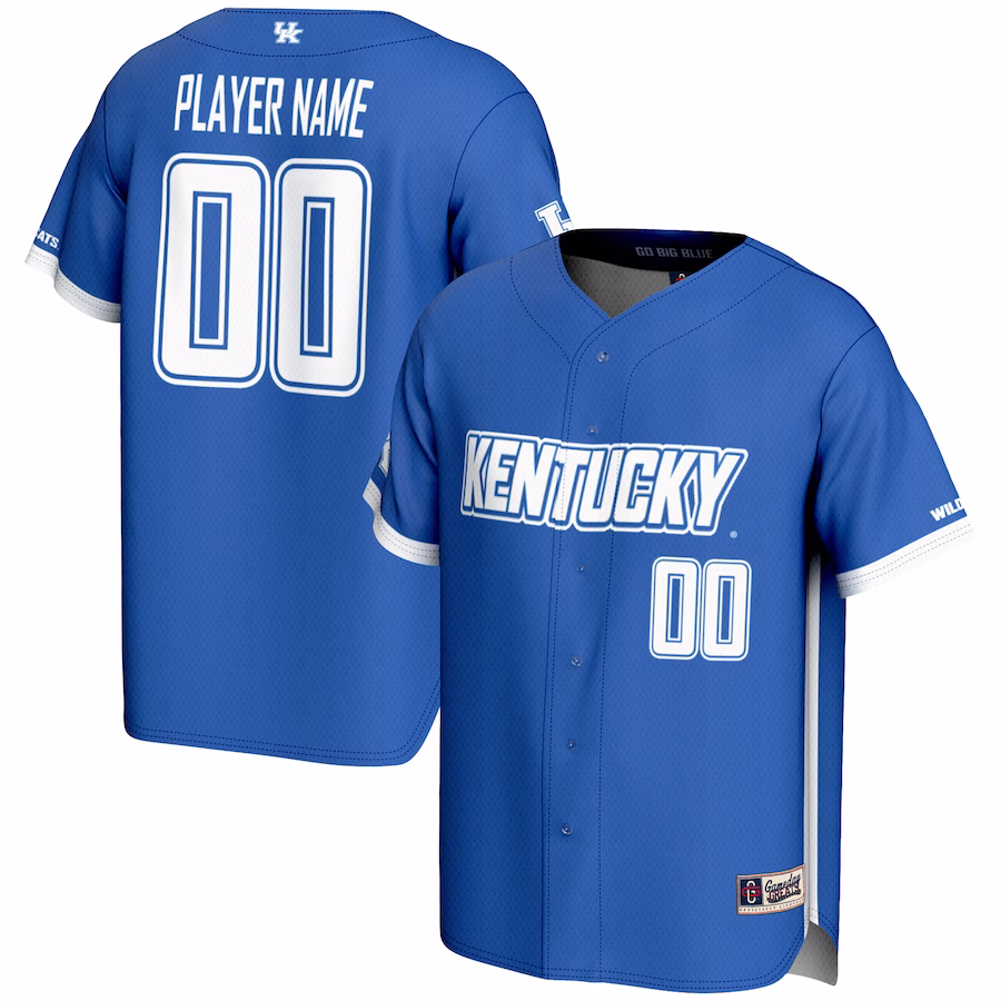 Kentucky Wildcats GameDay Greats NIL Pick-A-Player Lightweight Baseball Jersey - Royal - Puhuasuan