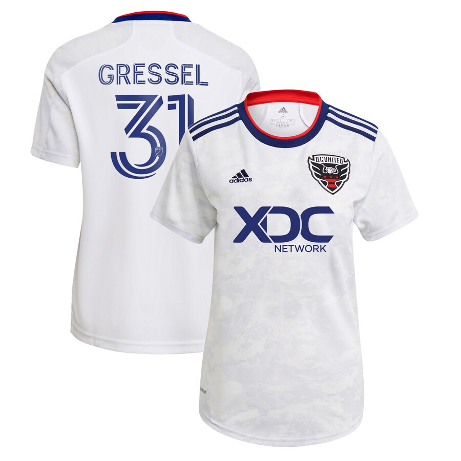 Women's D.C. United Julian Gressel adidas White 2022 The Marble Replica Player Jersey - Puhuasuan