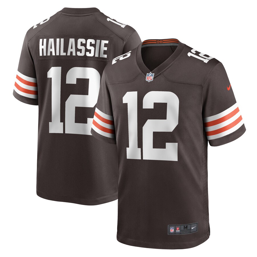 Men's Cleveland Browns Kahlef Hailassie Nike  Brown Team Game Jersey - Puhuasuan