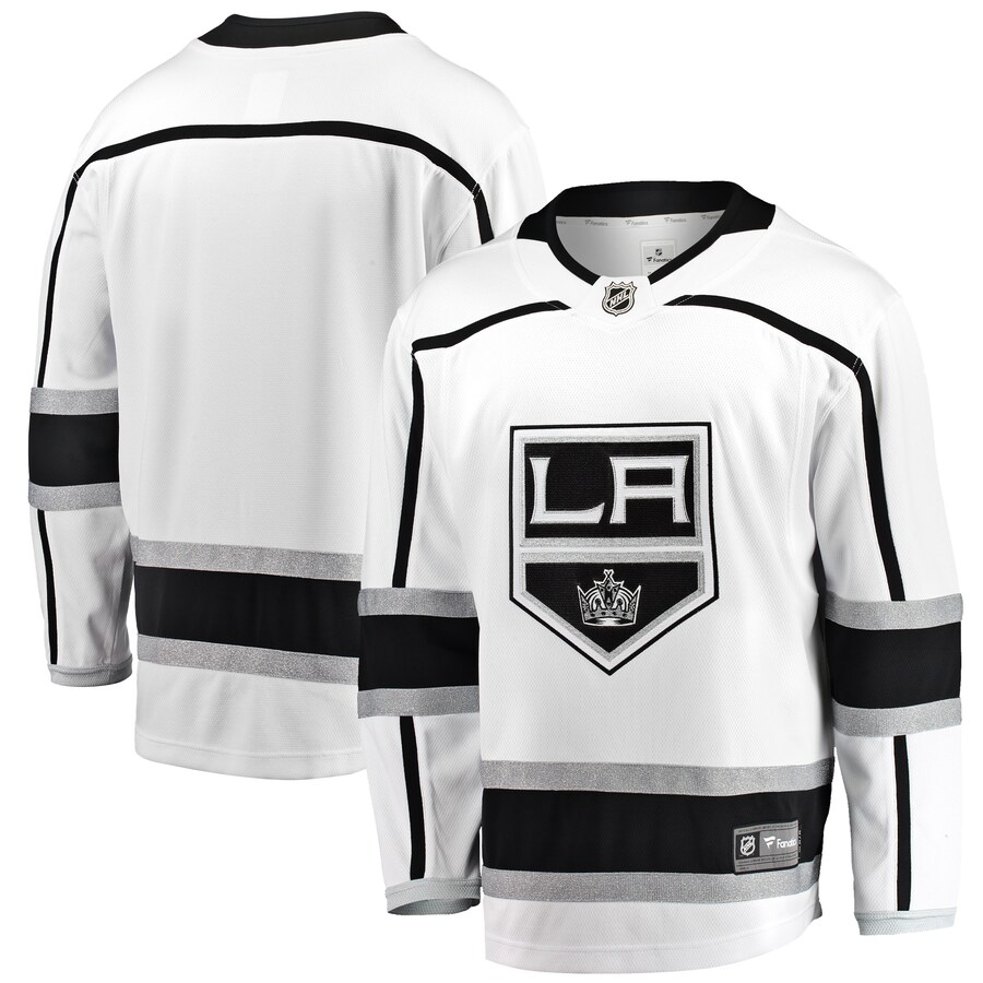 Men's Los Angeles Kings Fanatics Branded White Breakaway Away Jersey - Puhuasuan