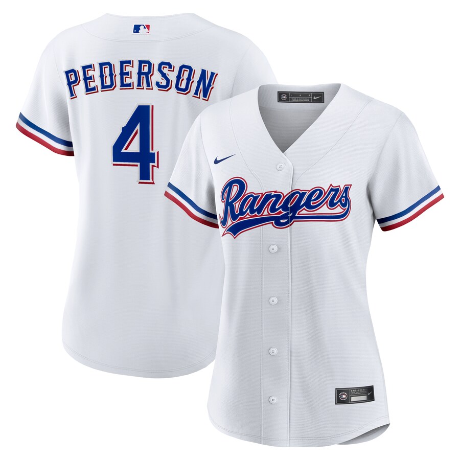 Women's Texas Rangers Joc Pederson Nike White Home Replica Jersey - Puhuasuan
