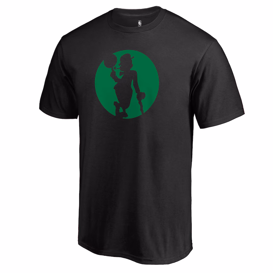 Men's Boston Celtics Black Alternate Logo T-Shirt - Puhuasuan