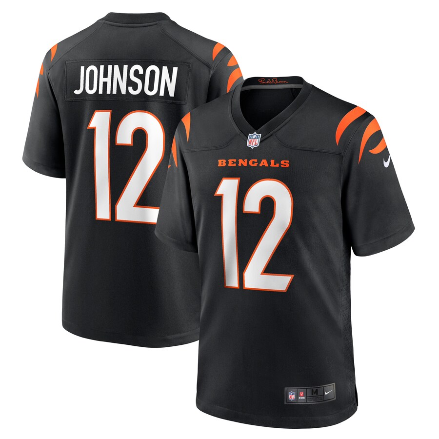 Men's Cincinnati Bengals Tyron Johnson Nike Black Home Game Player Jersey - Puhuasuan