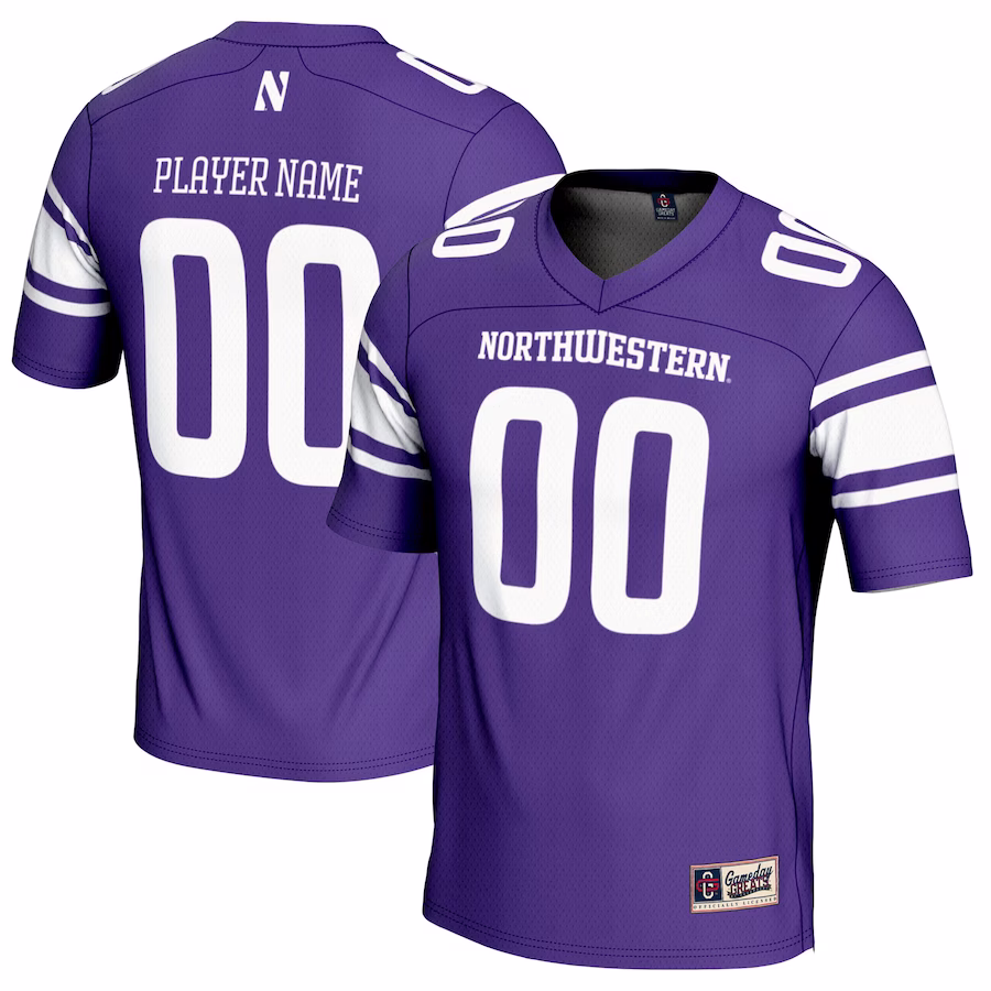 Northwestern Wildcats GameDay Greats NIL Pick-A-Player Football Jersey - Purple - Puhuasuan