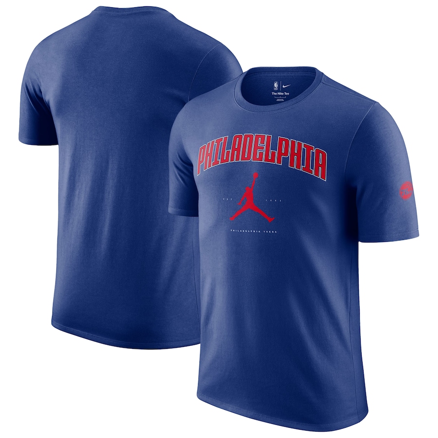 Unisex Philadelphia 76ers Jordan Brand Royal Essential Cities T-Shirt - Puhuasuan