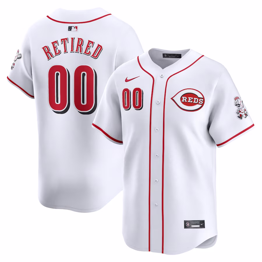 Men's Cincinnati Reds Nike White Home Limited Pick-A-Player Retired Roster Jersey - Puhuasuan
