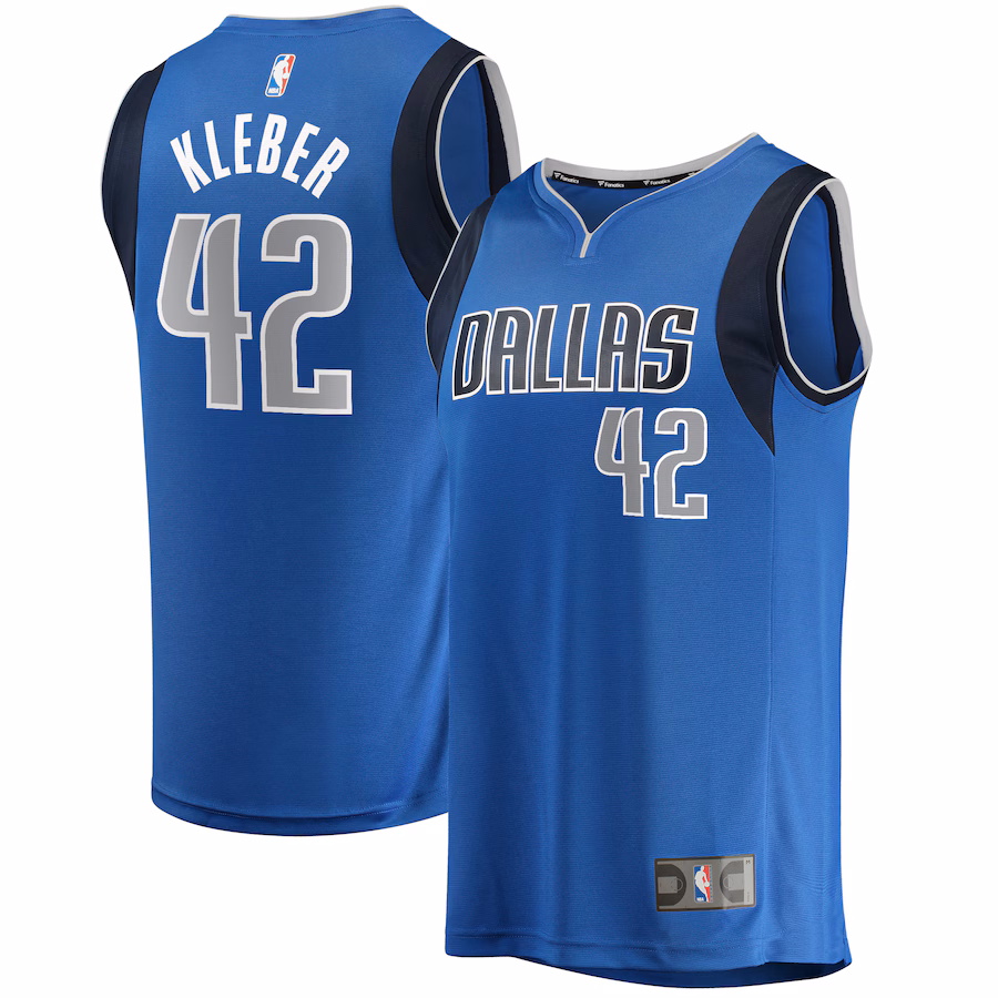 Youth Dallas Mavericks Maxi Kleber Fanatics Blue Fast Break Player Jersey - Icon Edition - Puhuasuan