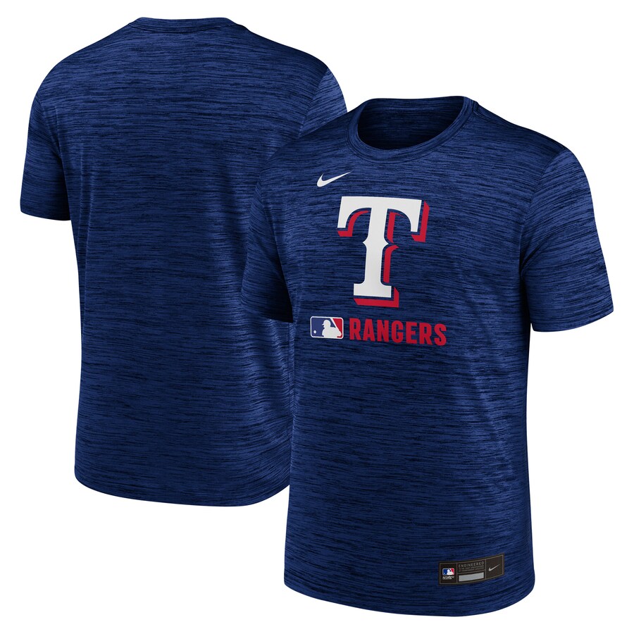 Men's Texas Rangers Nike Royal Authentic Collection Velocity Performance Practice T-Shirt - Puhuasuan
