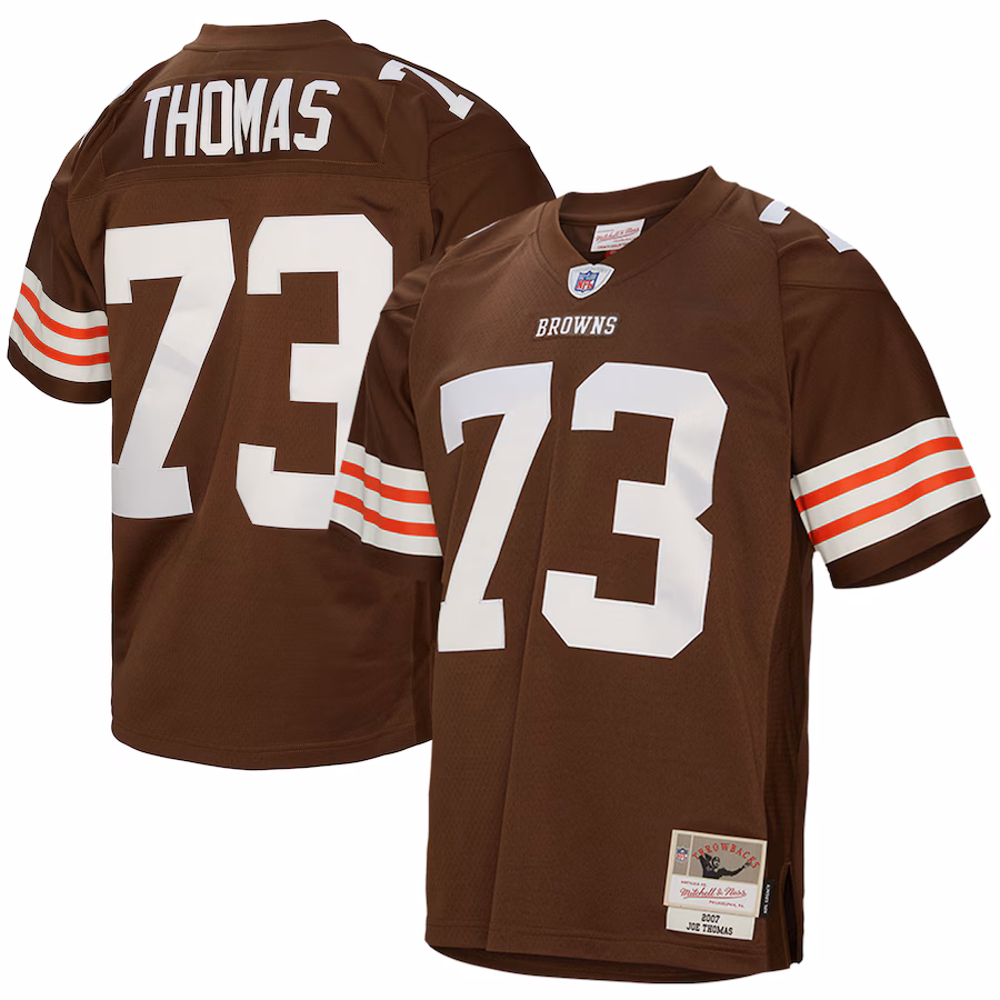 Men's Cleveland Browns Joe Thomas Mitchell & Ness Brown Legacy Replica Jersey - Puhuasuan