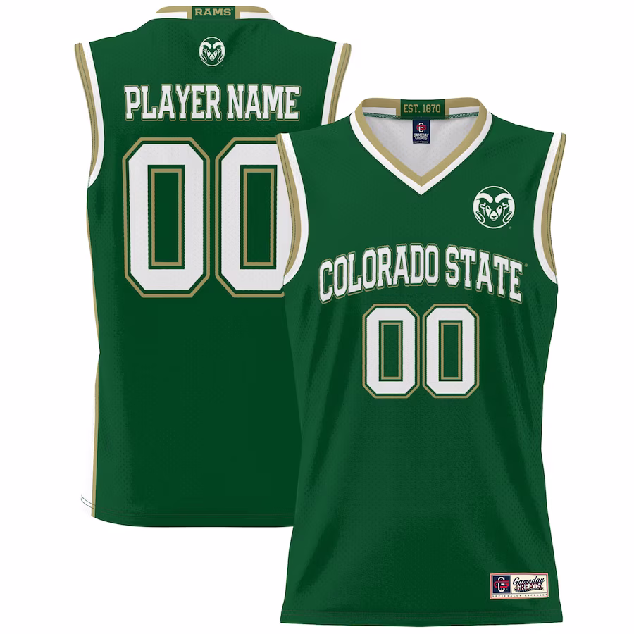 Colorado State Rams GameDay Greats NIL Pick-A-Player Basketball Jersey - Green - Puhuasuan