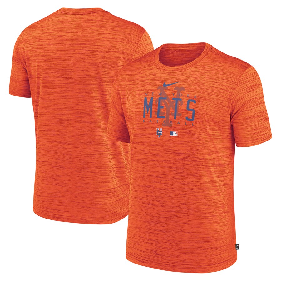 Men's New York Mets Nike Orange Authentic Collection Velocity Performance Practice T-Shirt - Puhuasuan
