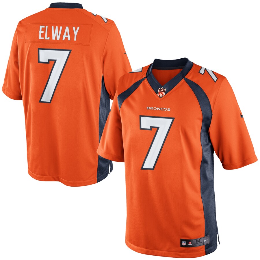 Mens Nike John Elway Orange Denver Broncos Retired Player Limited Jersey - Puhuasuan