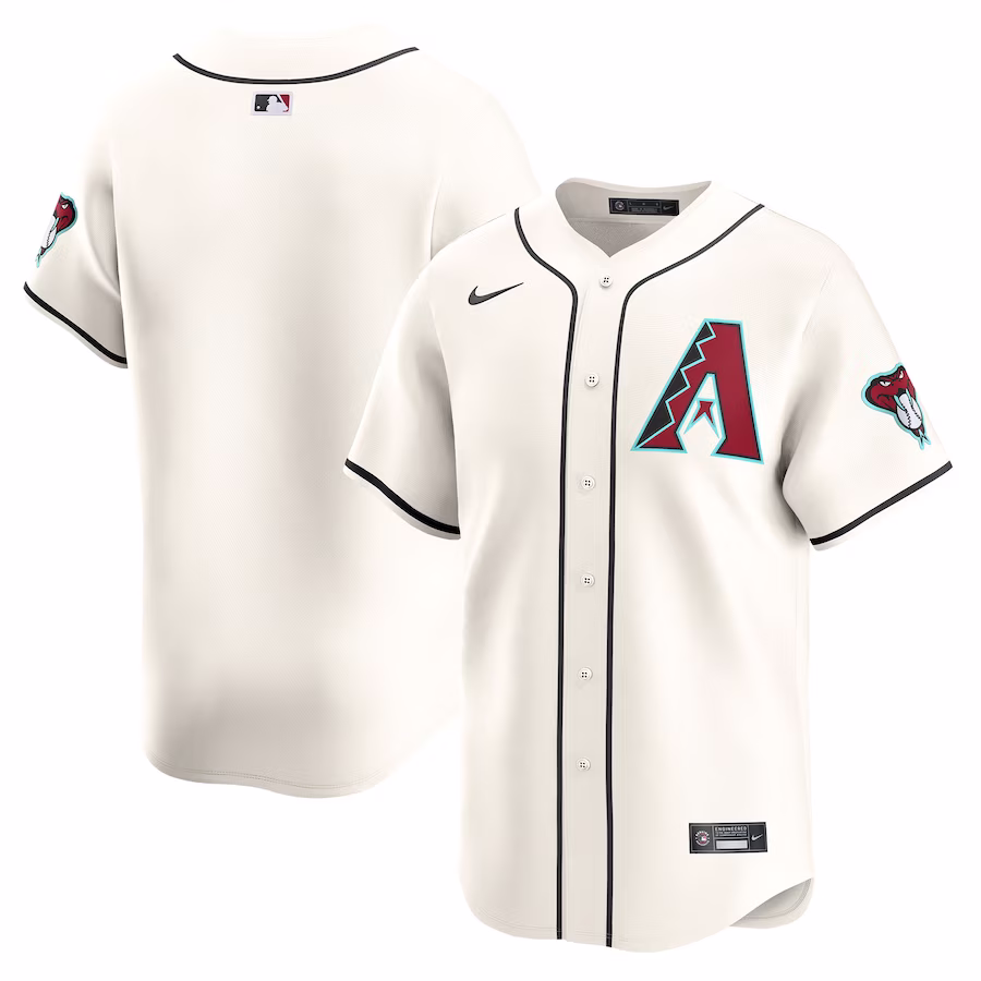 Men's Arizona Diamondbacks Nike White Home Limited Jersey - Puhuasuan