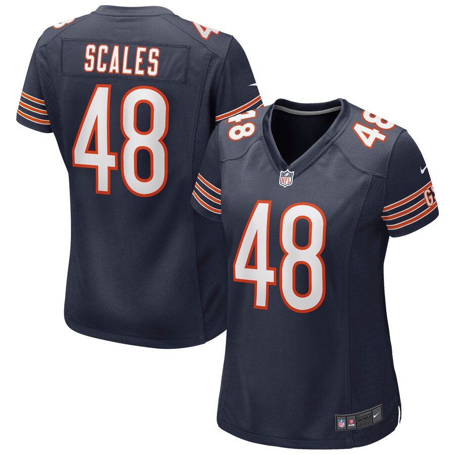 Women's Chicago Bears Patrick Scales Nike Navy Game Jersey - Puhuasuan