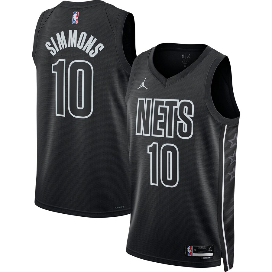 Unisex Brooklyn Nets Ben Simmons Jordan Brand Black Swingman Jersey - Statement Edition - Puhuasuan