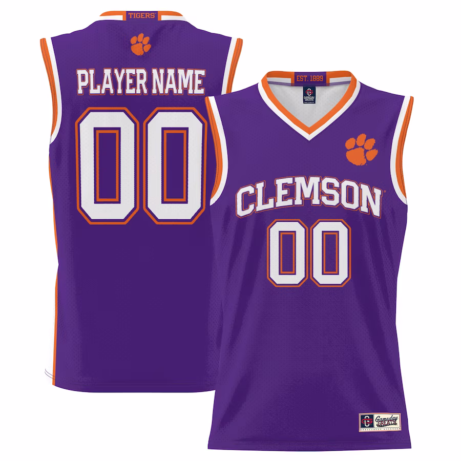 Clemson Tigers GameDay Greats Youth NIL Pick-A-Player Lightweight Basketball Jersey - Purple - Puhuasuan