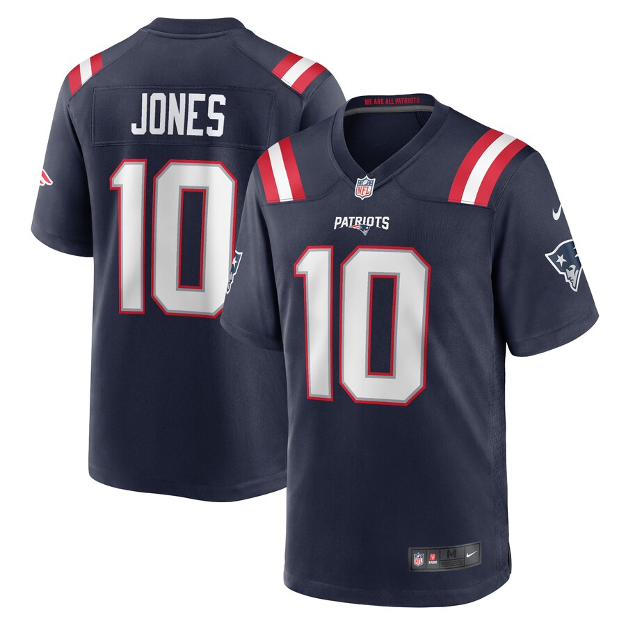 Men's New England Patriots Mac Jones Nike Navy Game Jersey - Puhuasuan