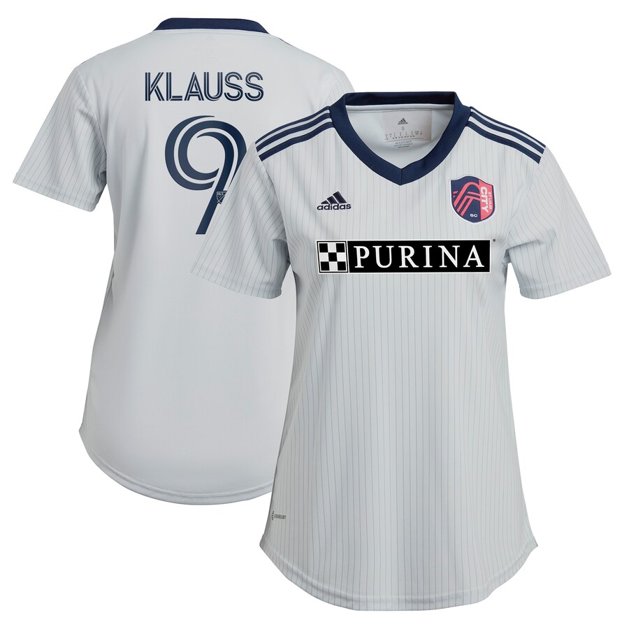 Women's St. Louis City SC Jo?o Klauss adidas Gray 2023 The Spirit Kit Replica Jersey - Puhuasuan