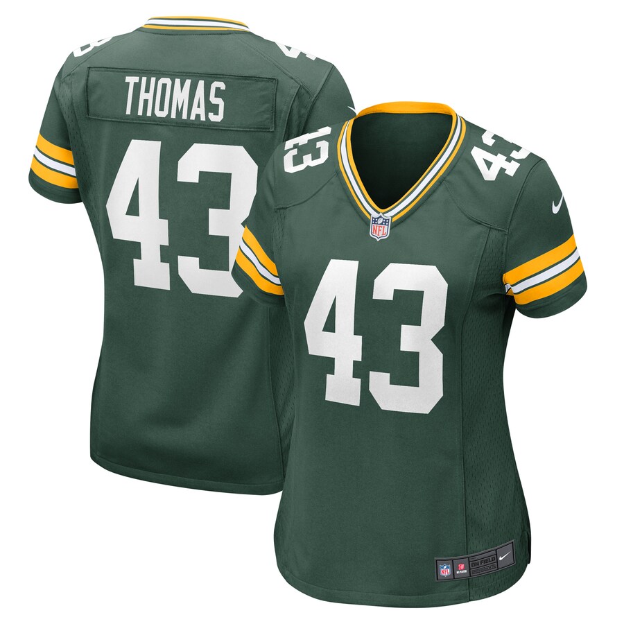 Women's Green Bay Packers Kiondre Thomas Nike Green Game Player Jersey - Puhuasuan