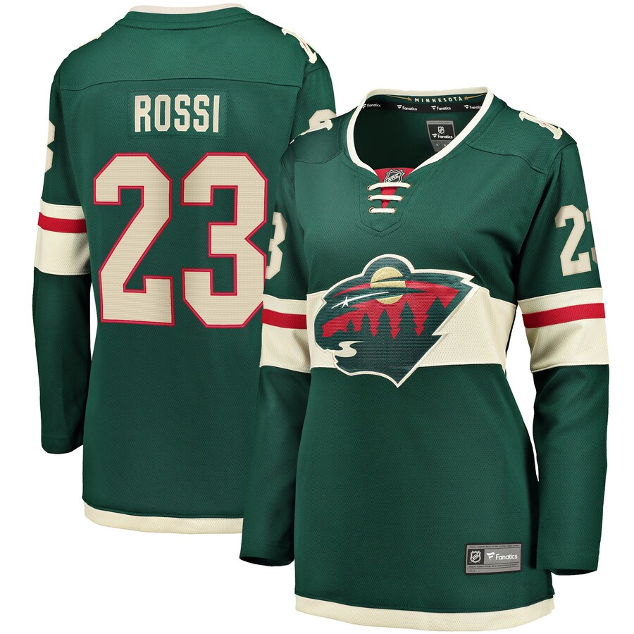Women's Minnesota Wild Marco Rossi Fanatics Branded Green Home Breakaway Player Jersey - Puhuasuan