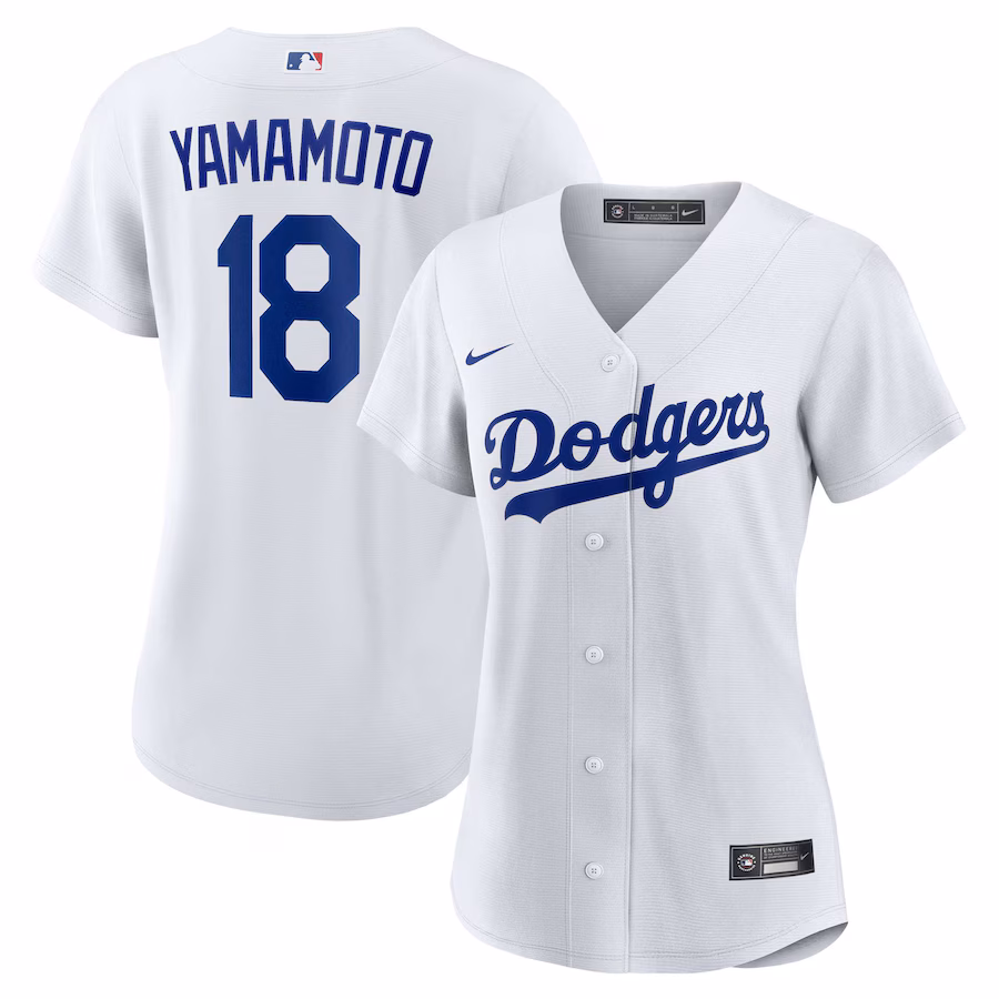 Women's Los Angeles Dodgers Yoshinobu Yamamoto Nike White Home Replica Player Jersey - Puhuasuan