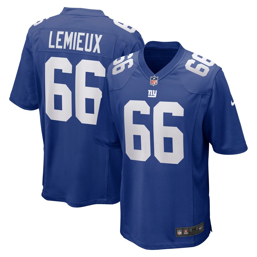 Men's New York Giants Shane Lemieux Nike Royal Game Jersey - Puhuasuan