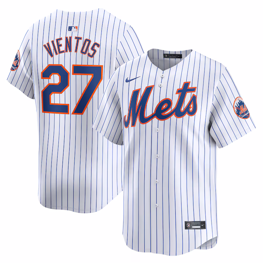 Men's New York Mets Mark Vientos Nike White Home Limited Player Jersey - Puhuasuan