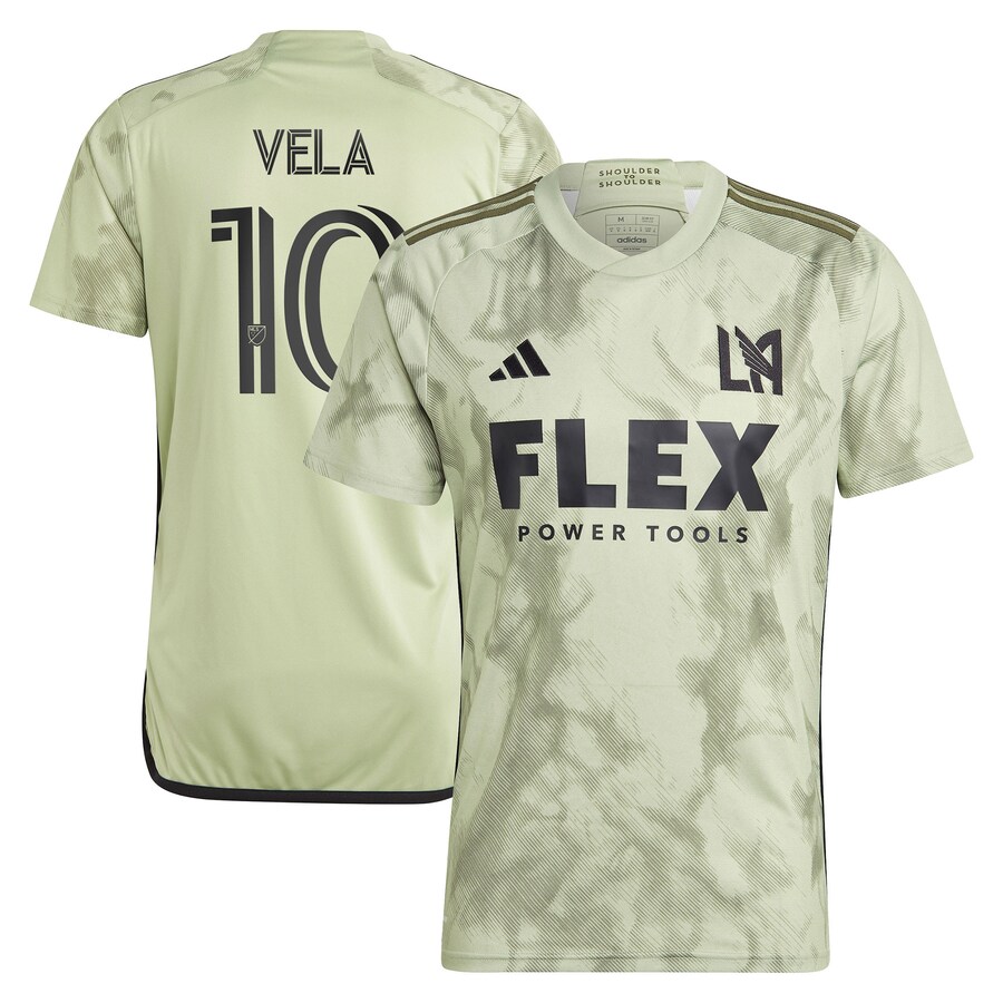 Men's LAFC Carlos Vela adidas Green 2023 Smokescreen Replica Player Jersey - Puhuasuan