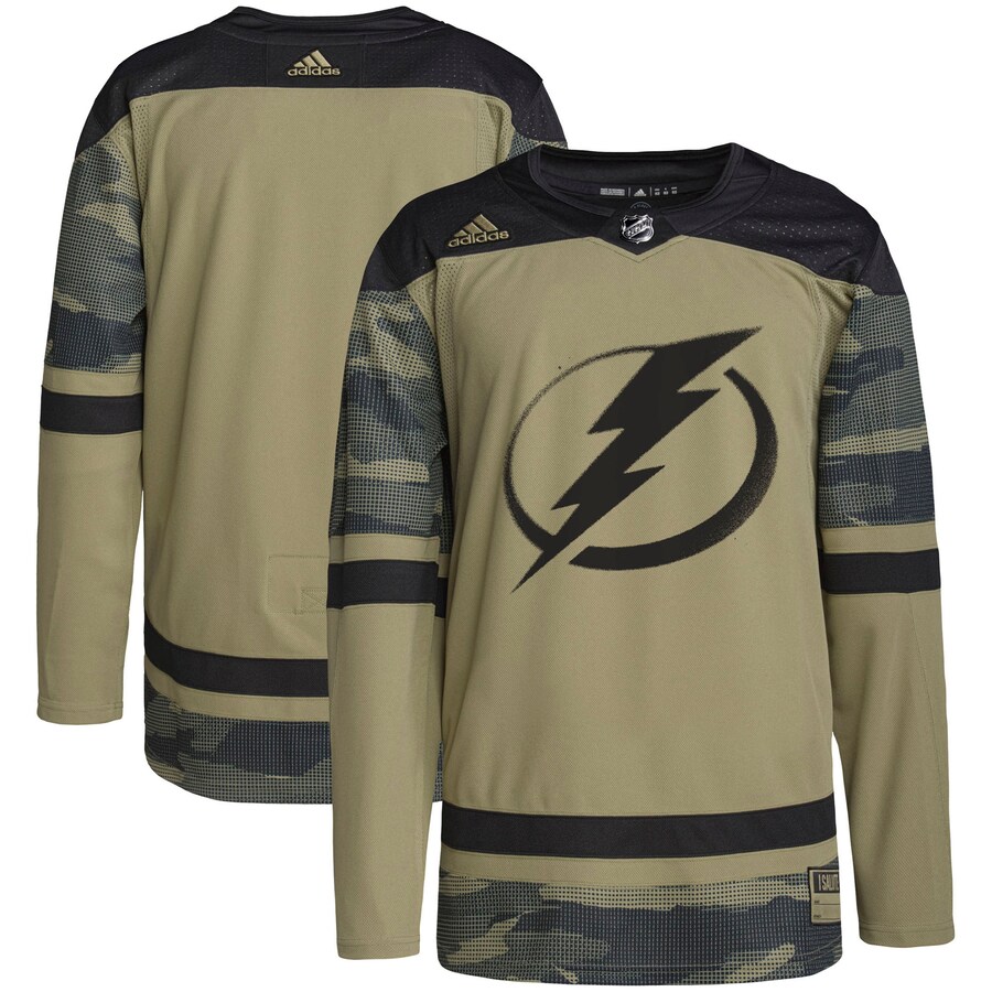 Men's Tampa Bay Lightning adidas Camo Military Appreciation Team Authentic Practice Jersey - Puhuasuan