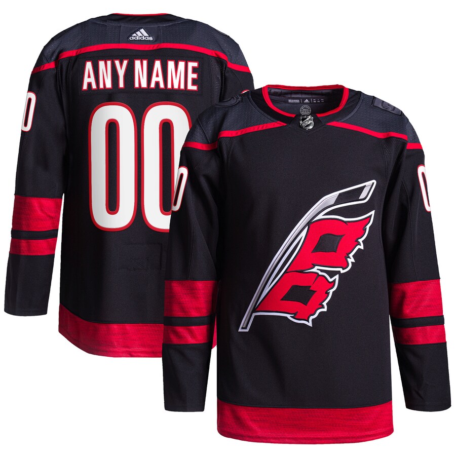 Men's Carolina Hurricanes adidas Black Home Primegreen Authentic Pro Custom Jersey - Puhuasuan