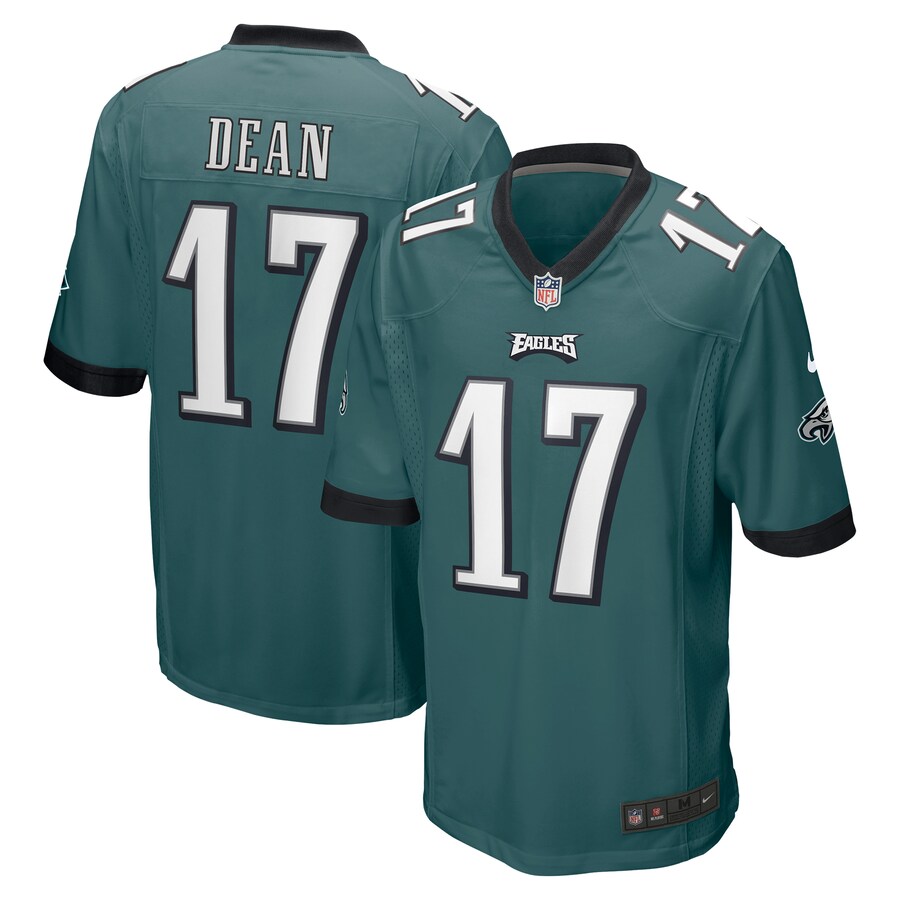 Men's Philadelphia Eagles Nakobe Dean Nike Green Player Game Jersey - Puhuasuan