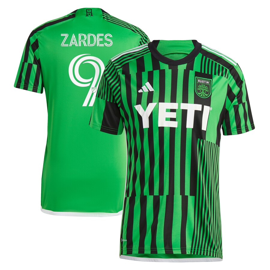 Men's Austin FC Gyasi Zardes adidas Green 2023 Las Voces Kit Replica Jersey - Puhuasuan