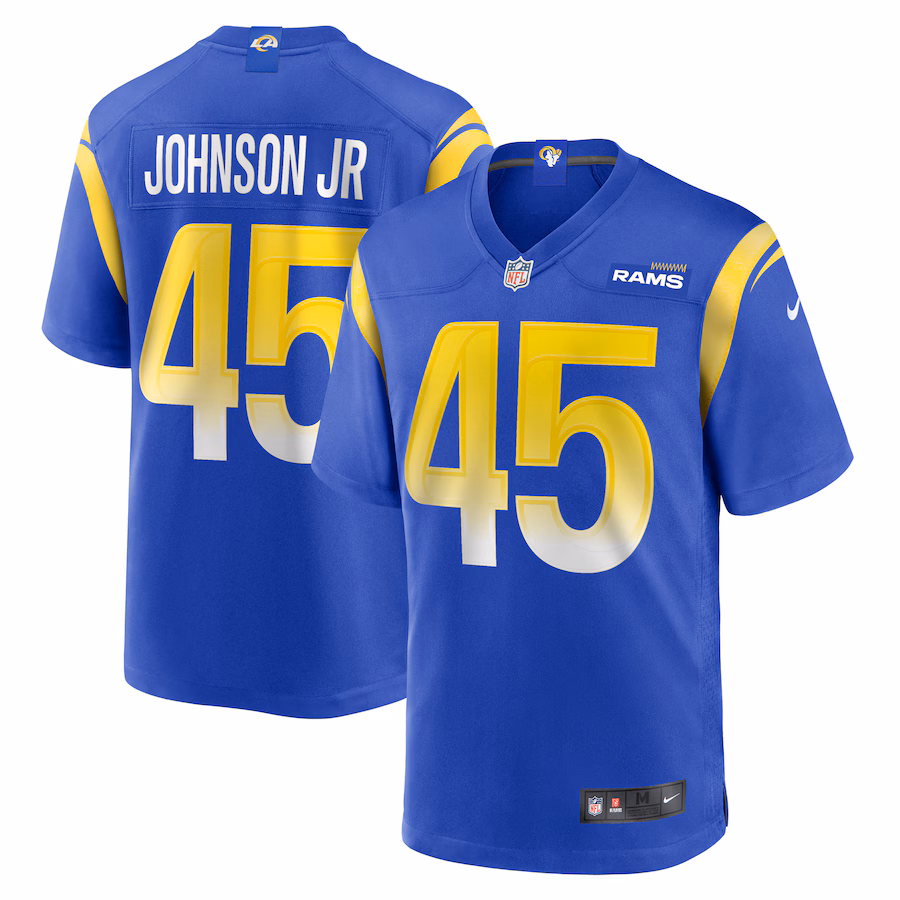 Men's Los Angeles Rams Neal Johnson Jr Nike  Royal Game Jersey - Puhuasuan
