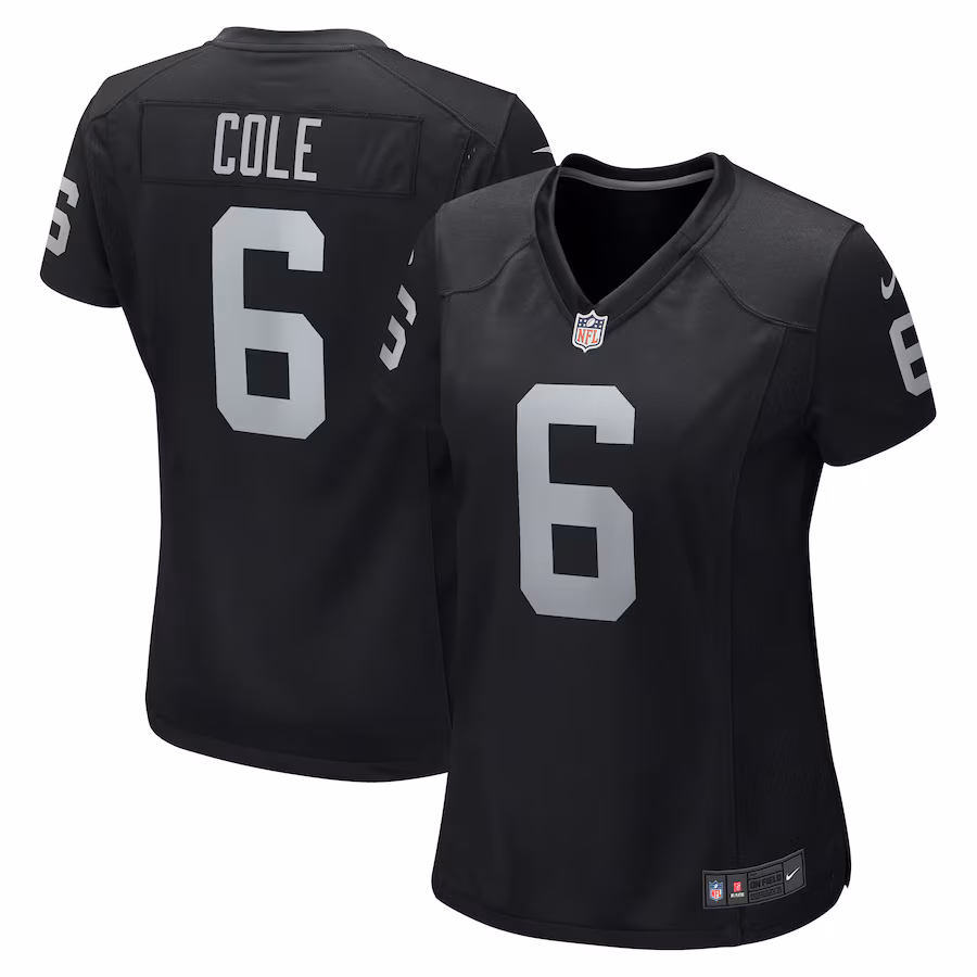 Women's Las Vegas Raiders AJ Cole Nike Black Game Jersey - Puhuasuan