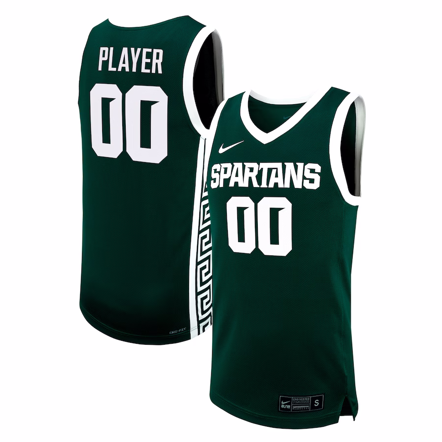 Michigan State Spartans Nike NIL Pick-A-Player Men's Basketball Replica Jersey - Green - Puhuasuan