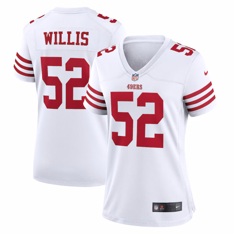 Women's San Francisco 49ers Patrick Willis Nike White Retired Player Game Jersey - Puhuasuan