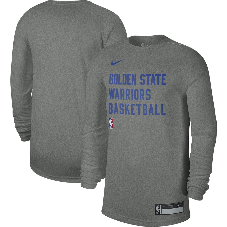 Unisex Golden State Warriors Nike Heather Gray 2023/24 Legend On-Court Practice Long Sleeve T-Shirt - Puhuasuan