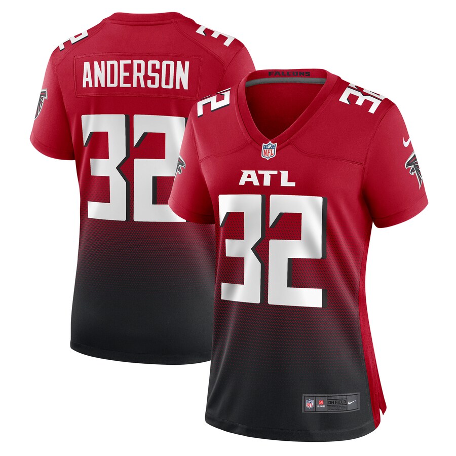 Women's Atlanta Falcons Jamal Anderson Nike Red Retired Game Jersey - Puhuasuan