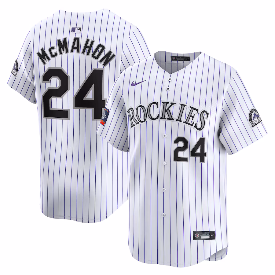 Men's Colorado Rockies Ryan McMahon Nike White 2024 MLB World Tour Mexico City Series Home Limited Player Jersey - Puhuasuan